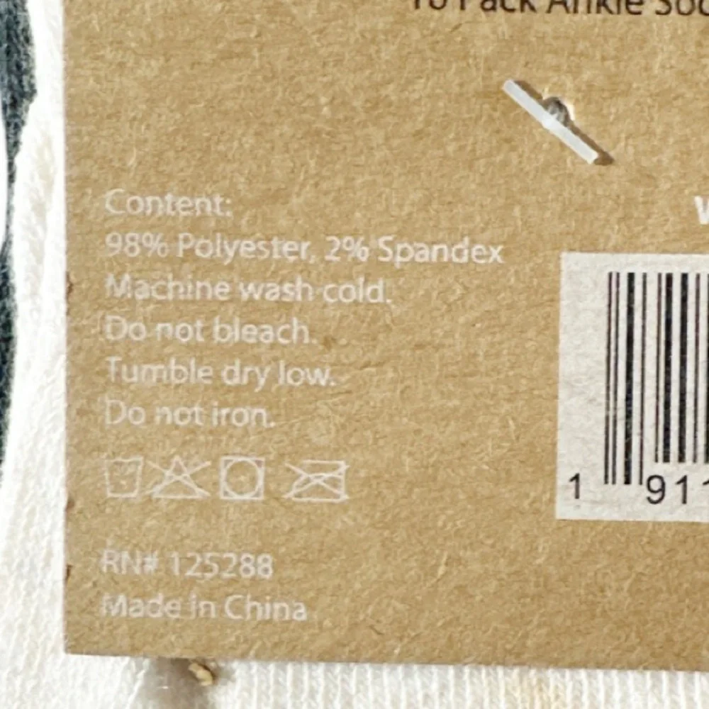 NEW Rae Dunn FALL & THANKSGIVING Themed Ankle Socks 10 Pack